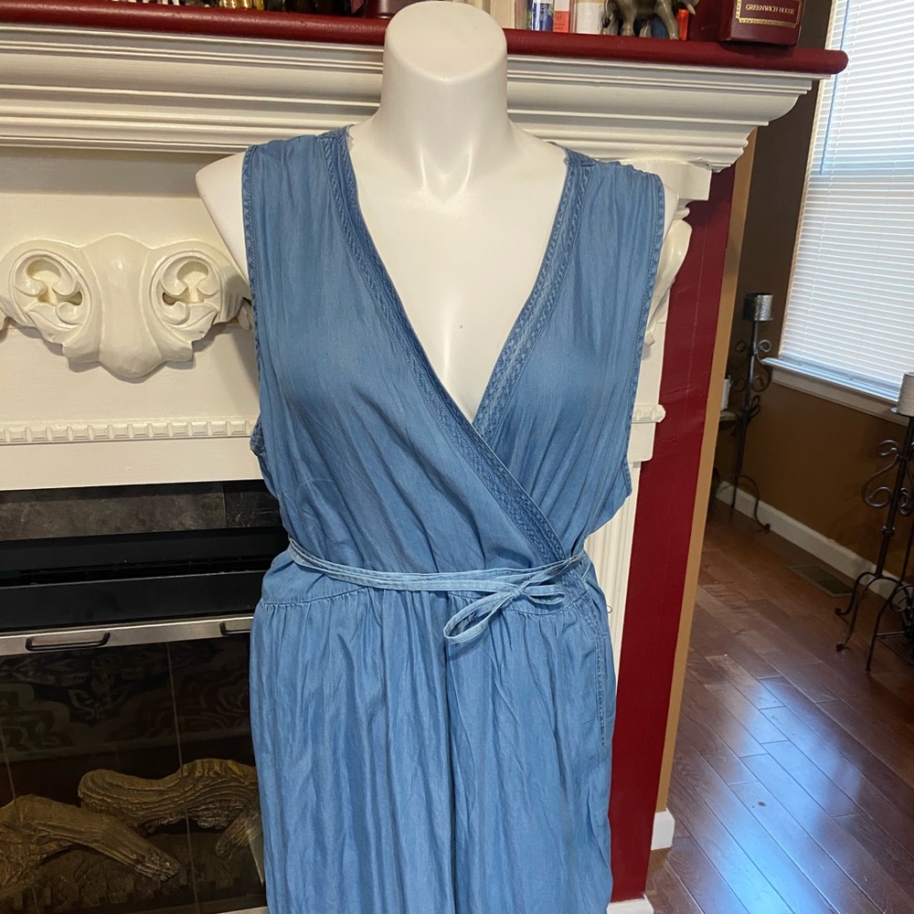 Chambray Wrap Dress